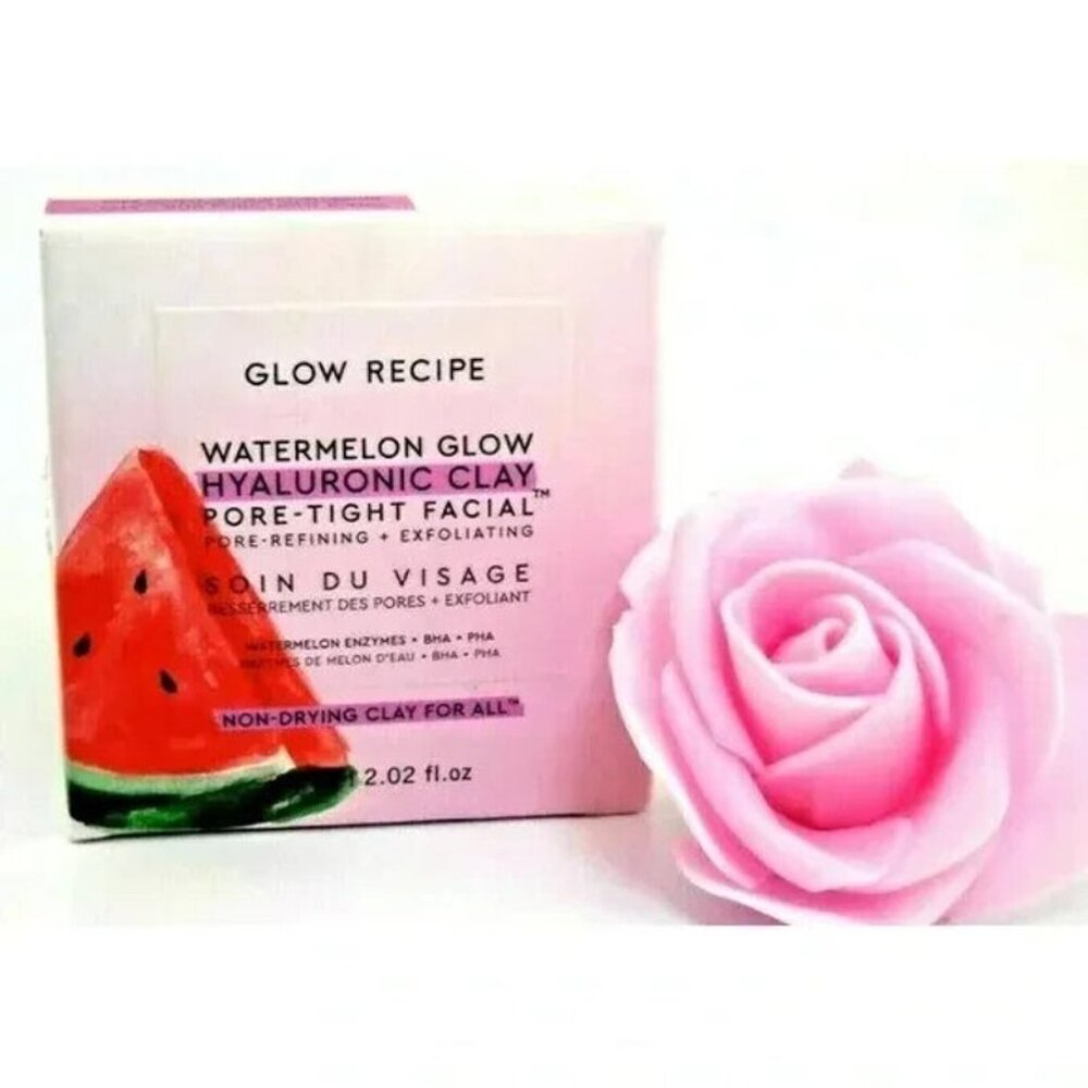 GLOW RECIPE Watermelon Glow Hyaluronic Clay Pore Tight Facial  - Fukk Size 60 ml